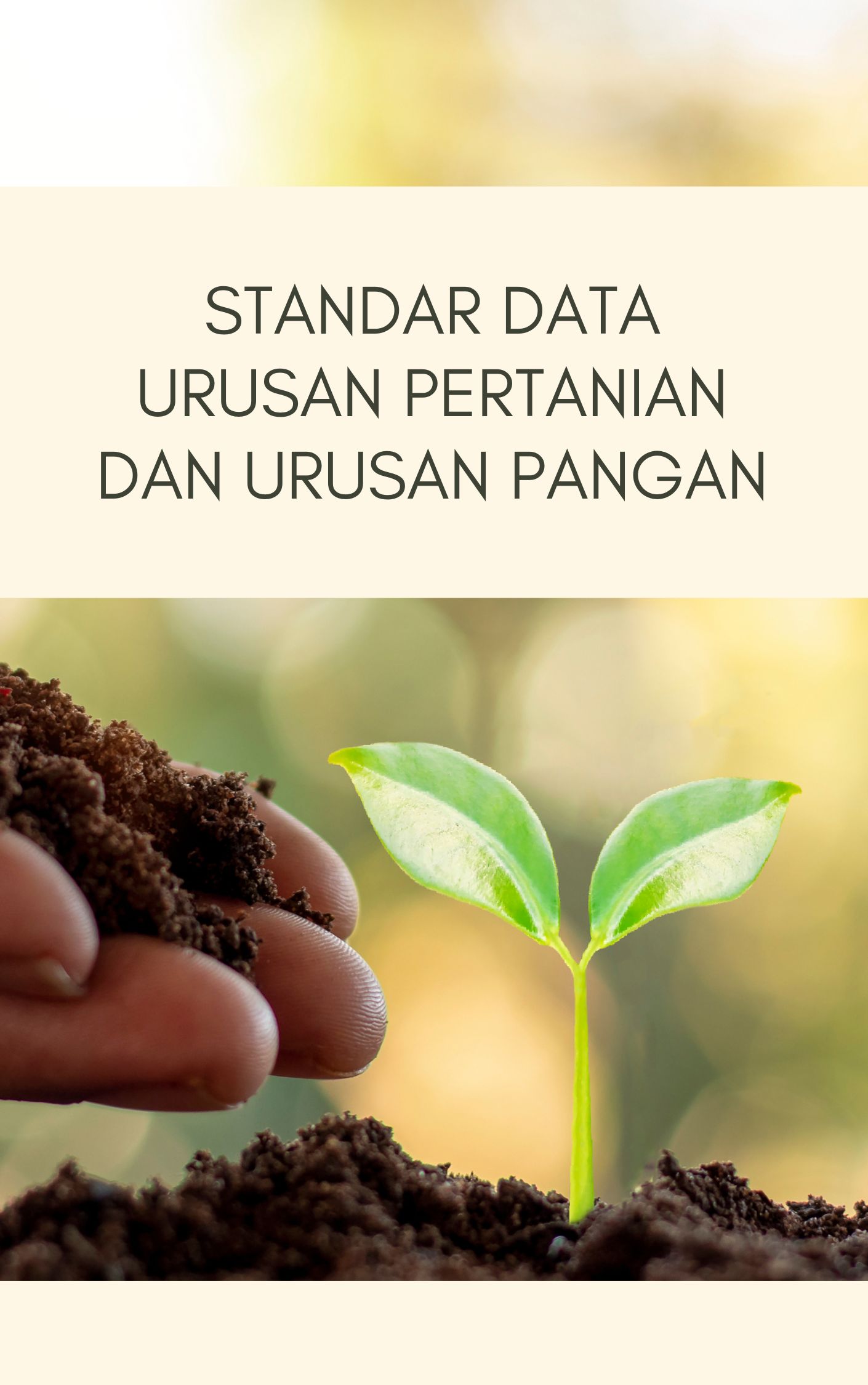 Modul Standar Data Urusan Pertanian dan Urusan Pangan